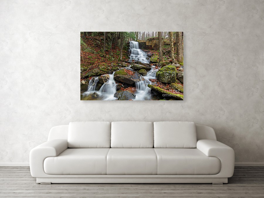 Rollo Fall Print - White Mountains, New Hampshire Waterfalls